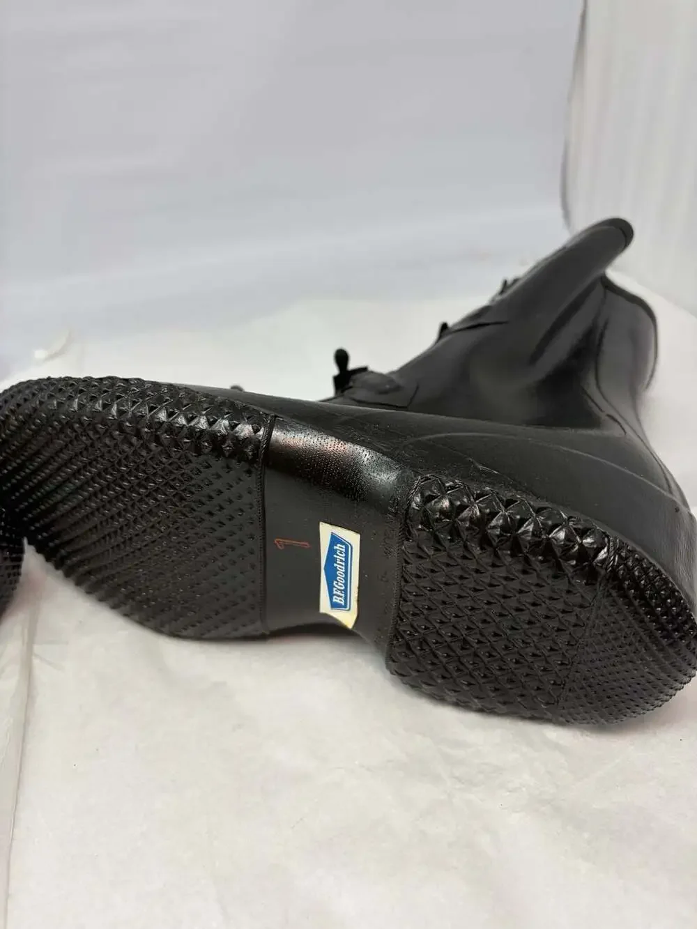 Vintage B.F. Goodrich Zipperless 4 Buckle Rubber Rain Overshoes Galoshes kids 1